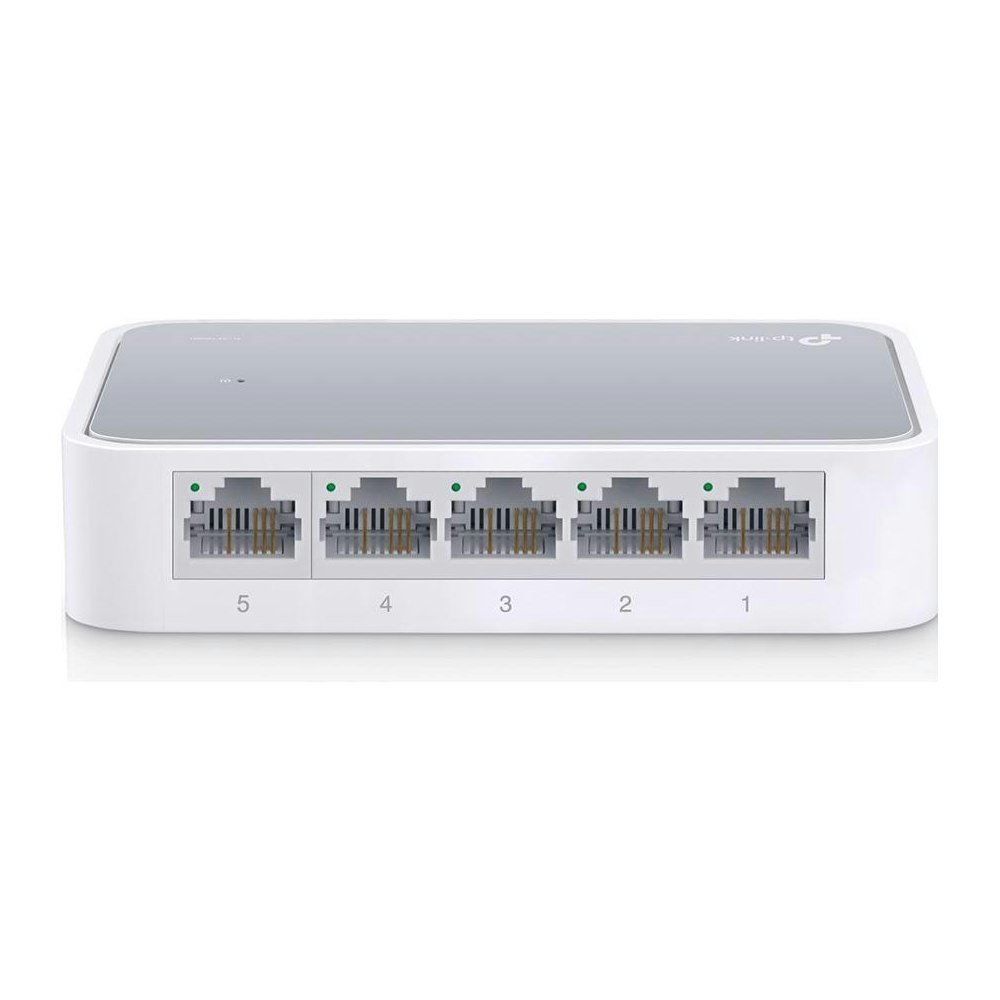 A large main feature product image of TP-Link SF1005D - 5-port 10/100Mbps Mini Desktop Switch