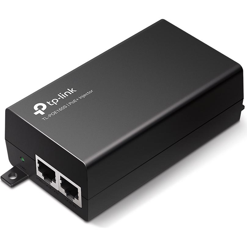 A large main feature product image of TP-Link POE160S - PoE+ Injector