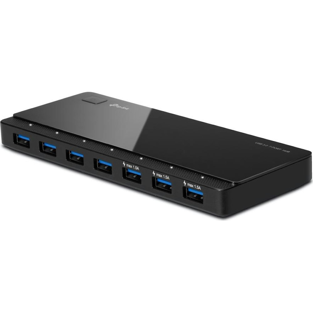 A large main feature product image of TP-Link UH700 - 7-Port USB 3.0 Hub