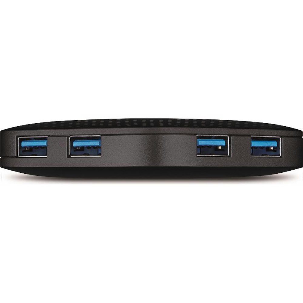 A large main feature product image of TP-Link UH400 - 4-Port USB 3.0 Portable Hub