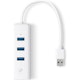A small tile product image of TP-Link UE330 - 3-Port USB 3.0 Hub with Gigabit Ethernet Adapter