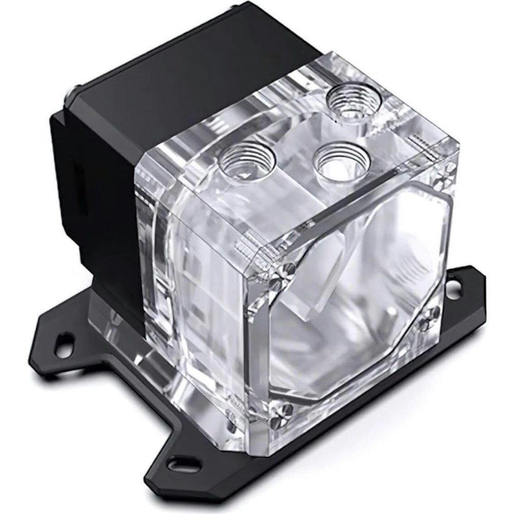 A large main feature product image of Bykski CPU-XPR-DDC-M AMD CPU Block Pump Combo