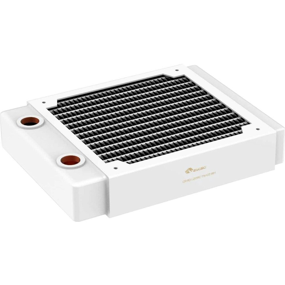 A large main feature product image of Bykski RC-TN Series 120 x 30mm Thin Radiator (White)