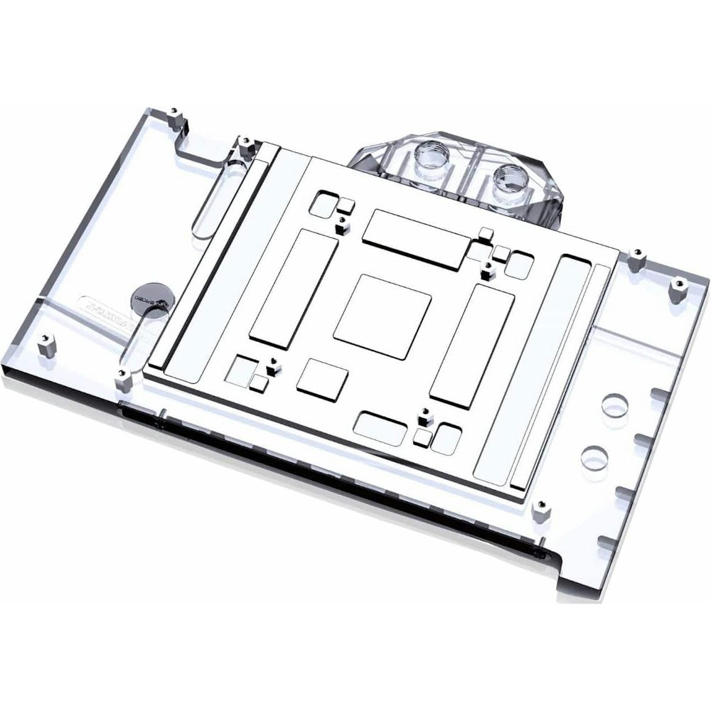 A large main feature product image of Bykski RTX 4090 RBW GPU Waterblock for Gigabyte AORUS Master/Gaming OC w/ Backplate