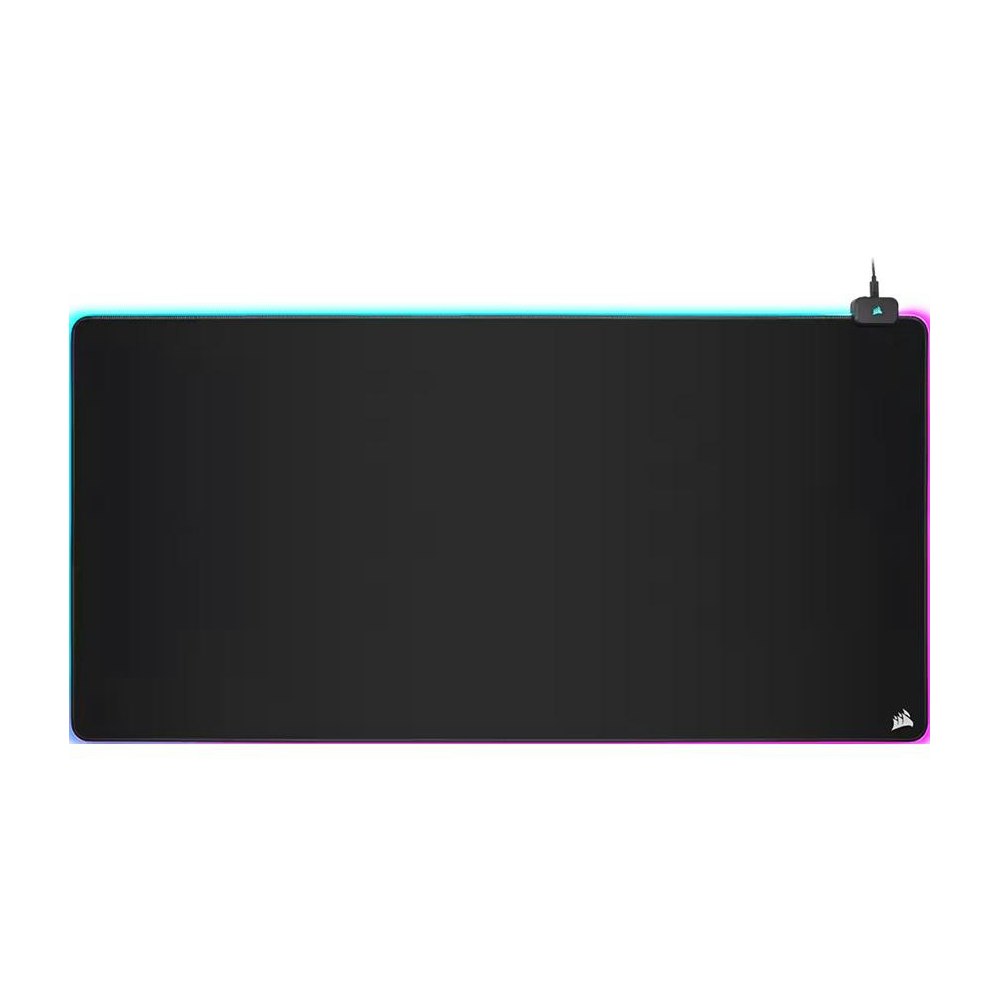A large main feature product image of Corsair MM700 Cloth RGB Gaming Mousepad - 3XL