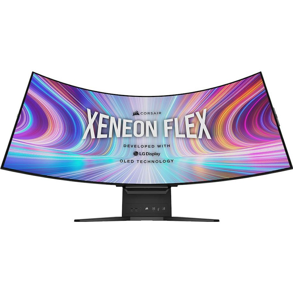 CORSAIR Xeneon Flex 45” OLED Bendable QHD 240Hz 0.03ms FreeSync and G-SYNC  Compatible Monitor with HDR10 (HDMI, DisplayPort) Black CM-9030001-NA 