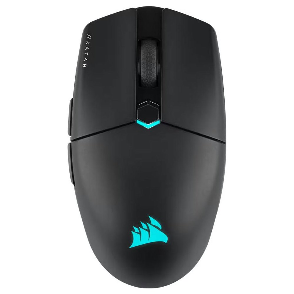 A large main feature product image of Corsair Katar Elite Wireless Gaming Mouse