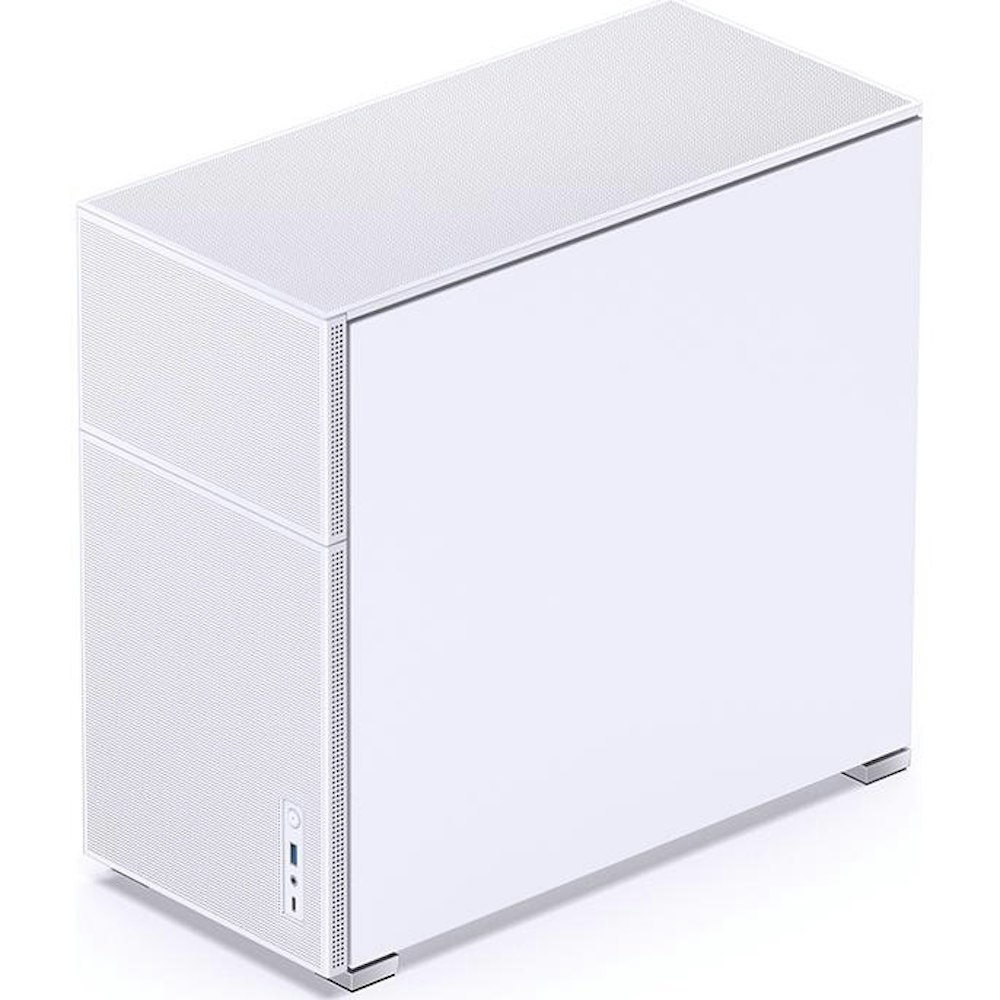 A large main feature product image of Jonsbo D41 Mesh ATX Case - White