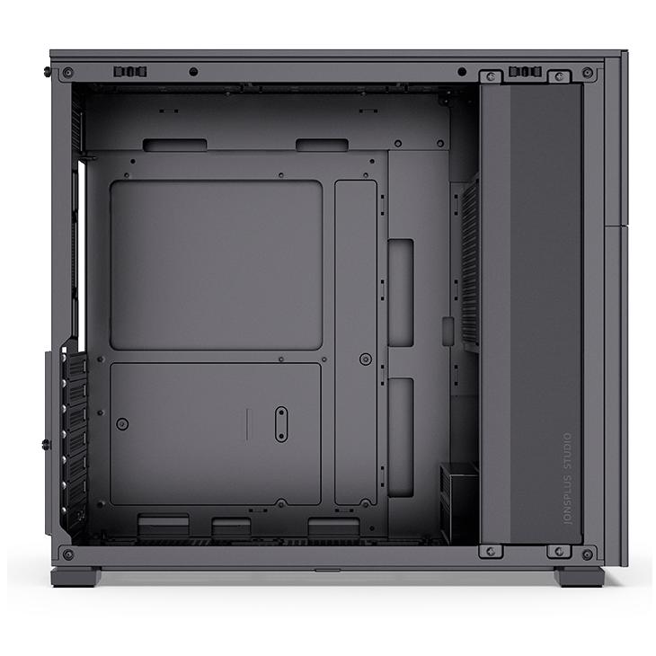 A large main feature product image of Jonsbo D41 MESH 35.4L Compact ATX Case w/ LCD (Black)