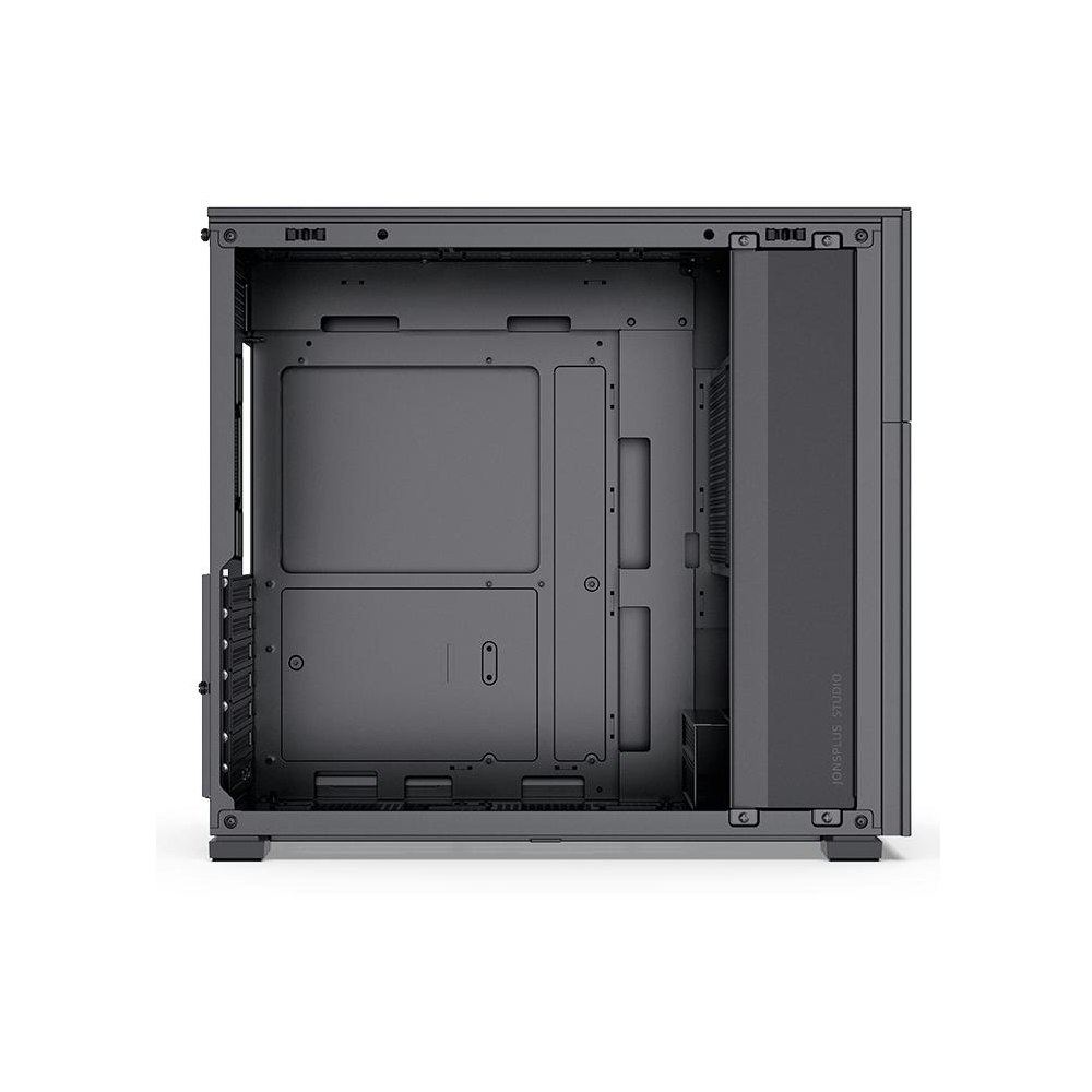 A large main feature product image of Jonsbo D41 Mesh ATX Case w/ LCD - Black