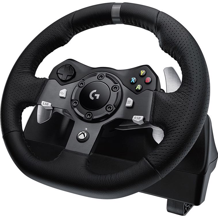 A large main feature product image of Logitech G920 Driving Force Racing Wheel for Xbox and PC