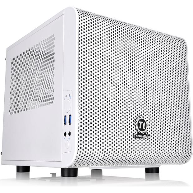 A large main feature product image of Thermaltake Core V1 SFF Case - Snow