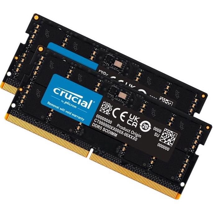Crucial 64GB Kit (2x32GB) DDR5 SO-DIMM C40 4800MHz | PLE Computers