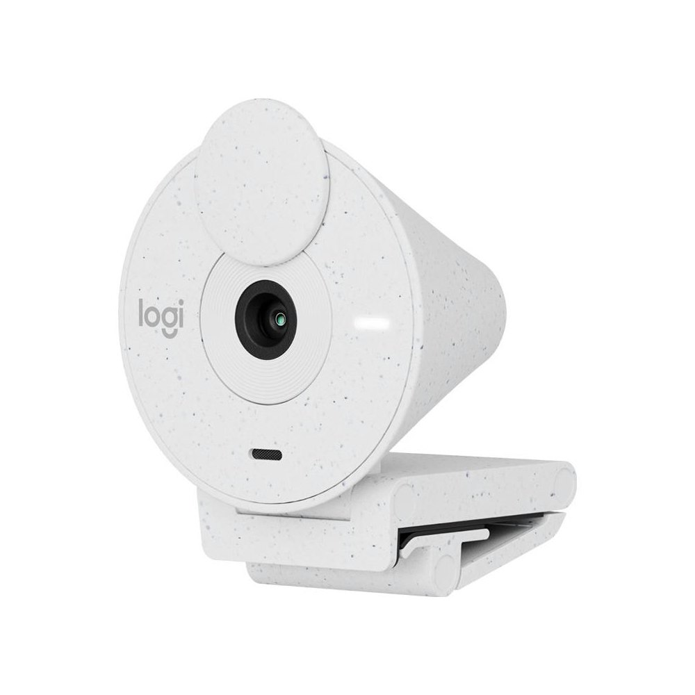 A large main feature product image of Logitech Brio 300 - 1080p30 Full HD Webcam (Off White)