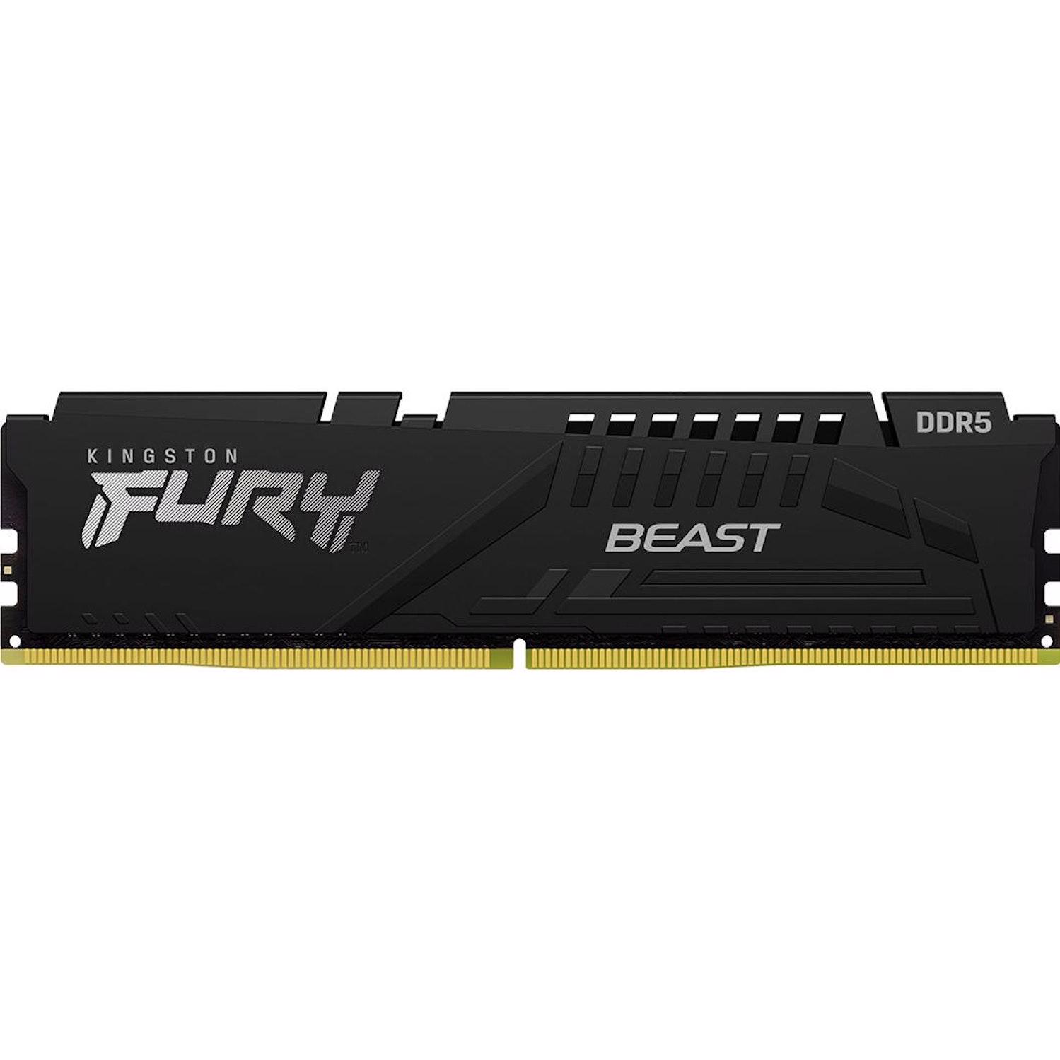 A large main feature product image of Kingston FURY Beast 64GB Kit (2x32GB) EXPO DDR5-6000 C36
