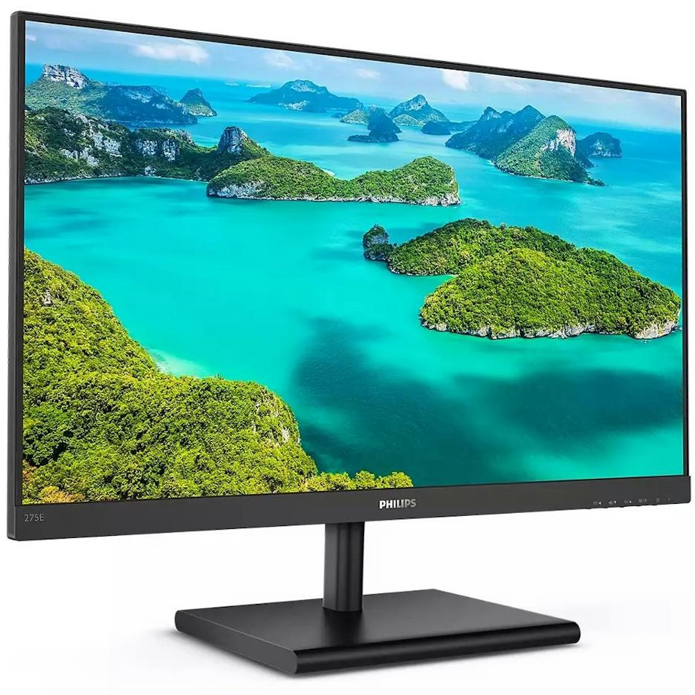 A large main feature product image of Philips 275E1S - 27" QHD 75Hz IPS Monitor