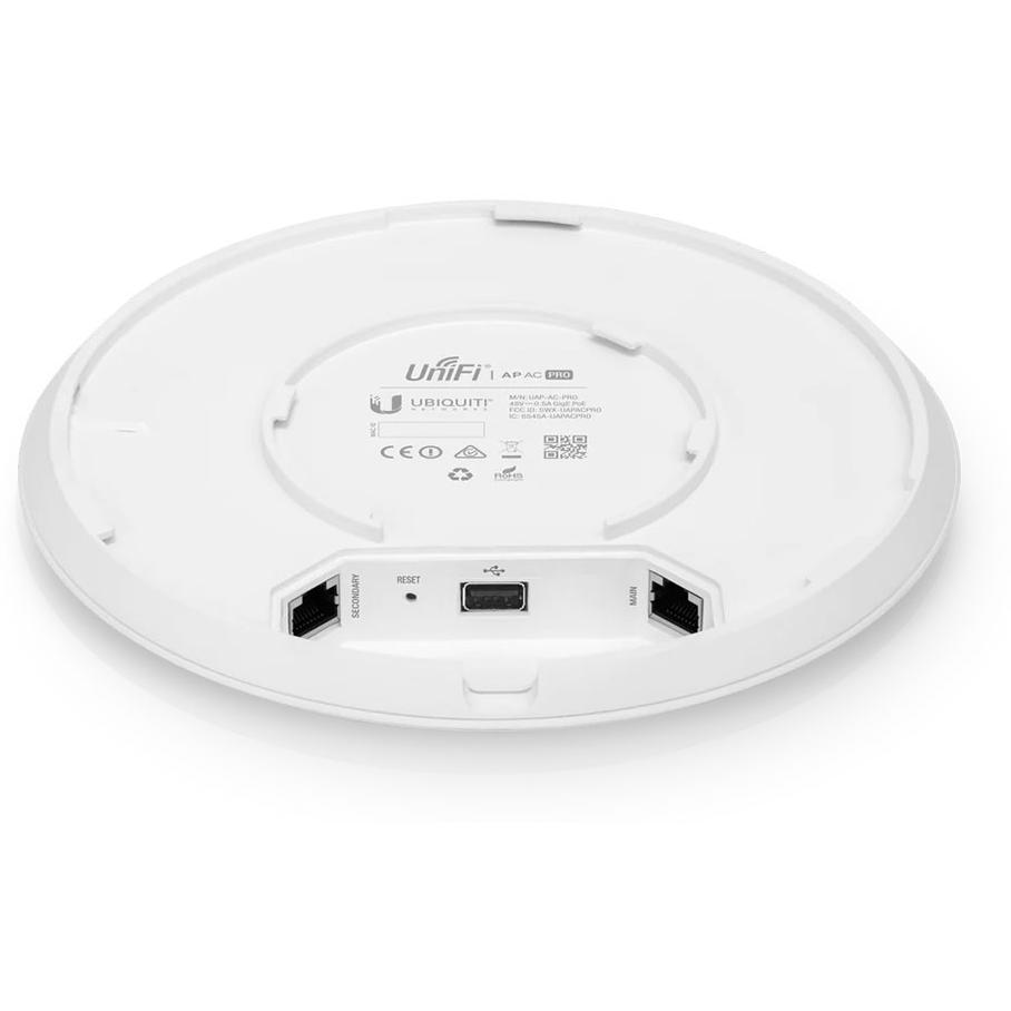 A large main feature product image of Ubiquiti UniFi AC Pro Ceiling-Mounted Wi-Fi 5 Wireless Access Point