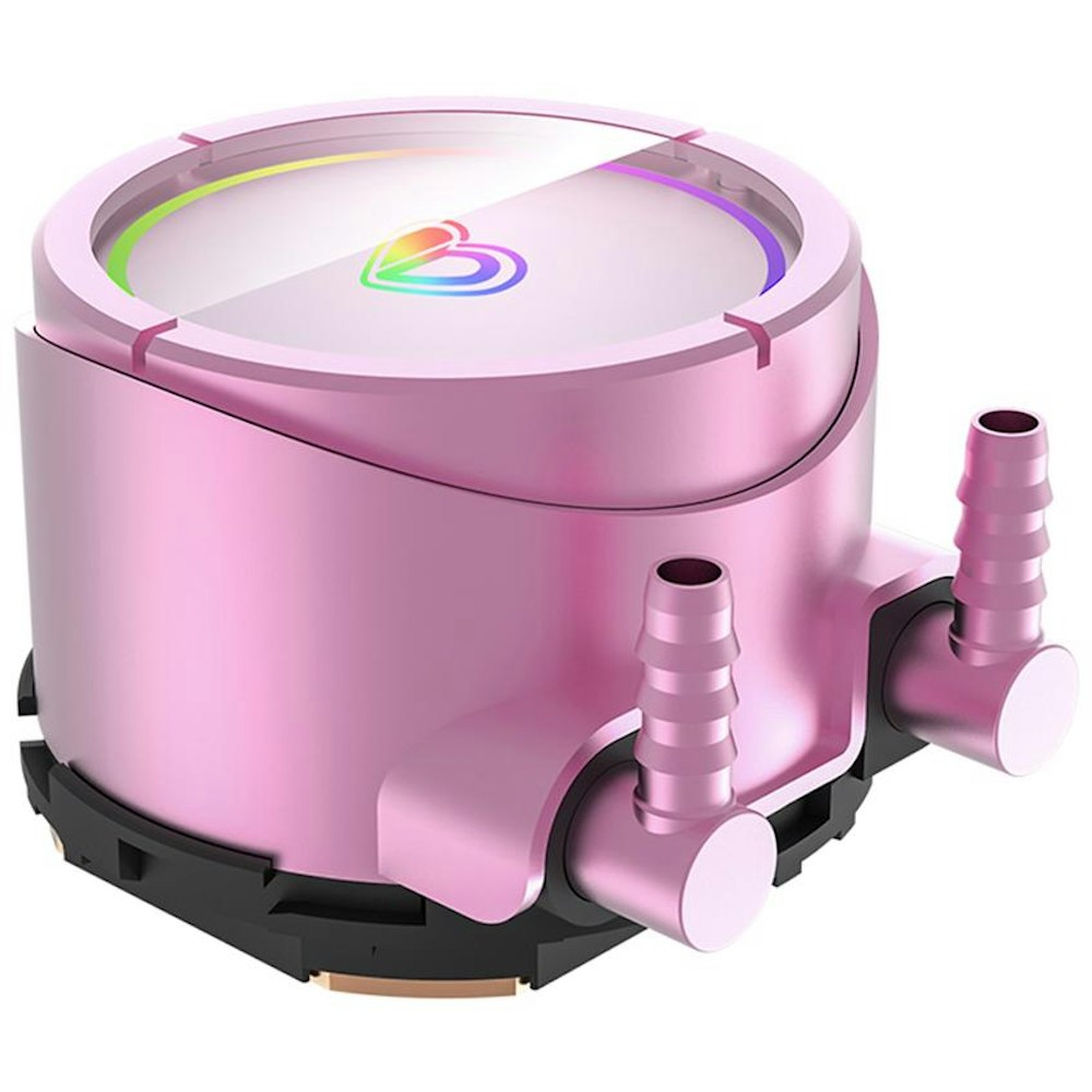 A large main feature product image of ID-COOLING PinkFlow 240 V2 Addressable RGB AIO CPU Liquid Cooler