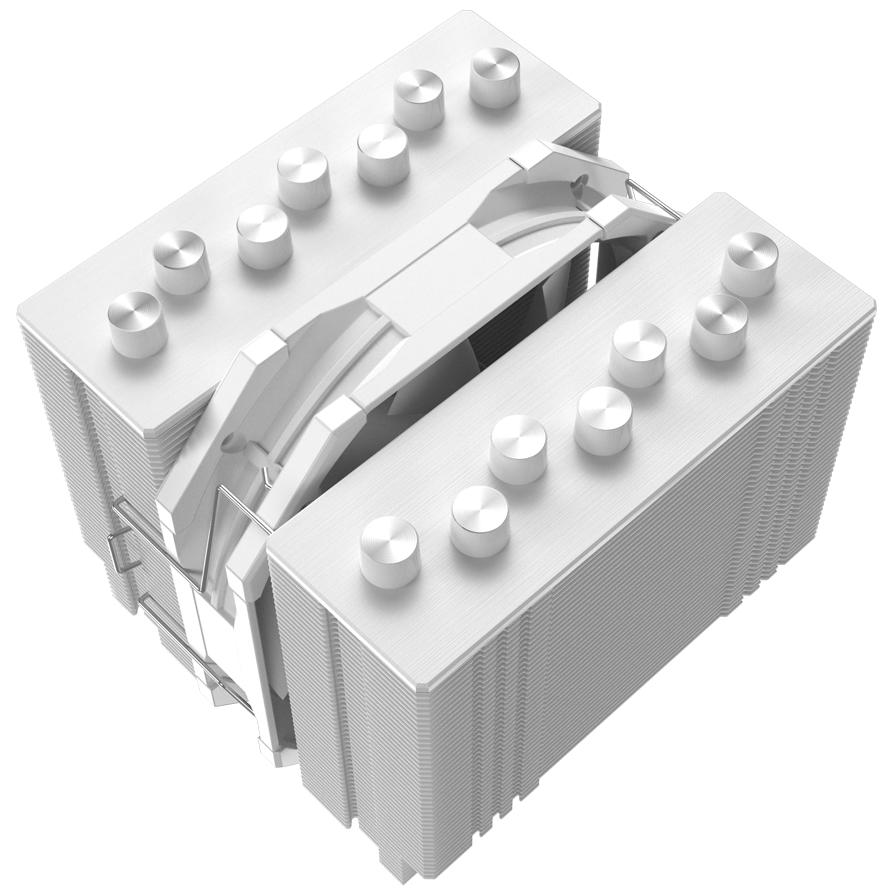 A large main feature product image of ID-COOLING SE-207-XT Slim CPU Cooler (White)