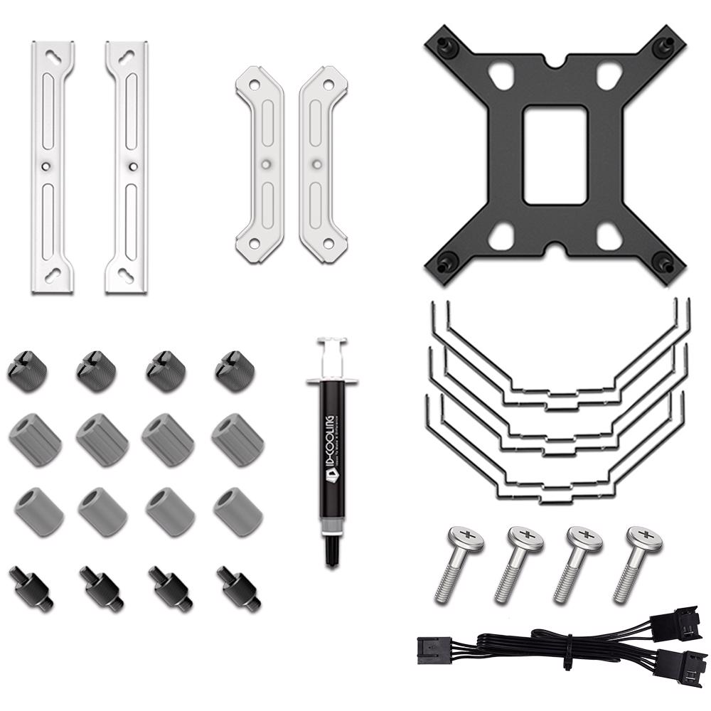 A large main feature product image of ID-COOLING SE-207-XT Slim CPU Cooler (White)