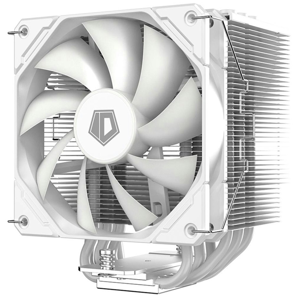 A large main feature product image of ID-COOLING Sweden Series SE-226-XT ARGB SNOW CPU Cooler