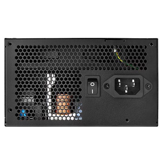 A large main feature product image of SilverStone Strider 550W Gold ATX PSU