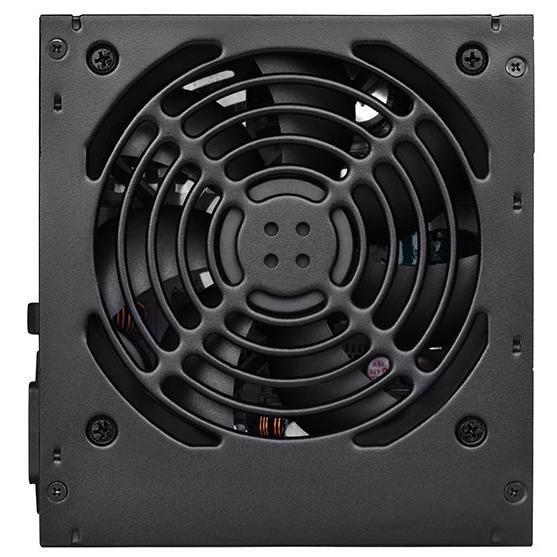 A large main feature product image of SilverStone Strider 550W Gold ATX PSU