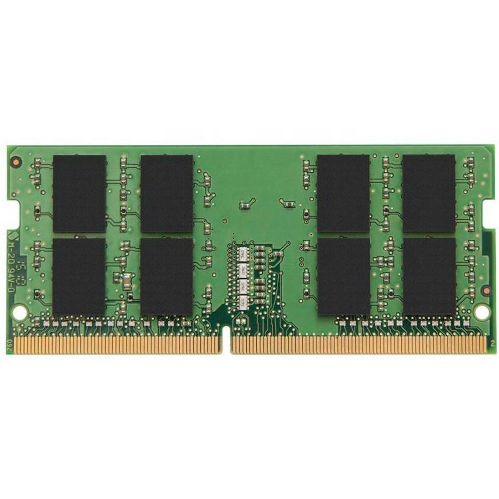 A large main feature product image of Kingston 32GB Single (1x32GB) DDR4 SO-DIMM C22 3200MHz