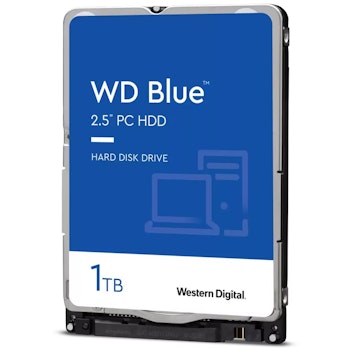 Product image of WD Blue 2.5" Notebook HDD - 1TB 128MB - Click for product page of WD Blue 2.5" Notebook HDD - 1TB 128MB
