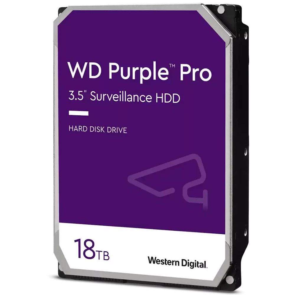 WD Purple Pro 3.5" Surveillance HDD - 18TB 512MB