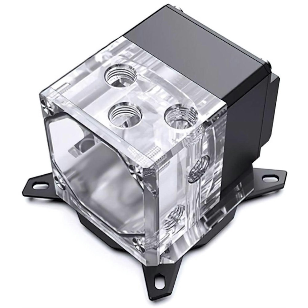A large main feature product image of Bykski CPU-XPR-DDC-I Intel CPU Block Pump Combo