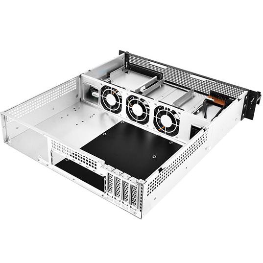 A large main feature product image of SilverStone RM21-304 2U 4-Bay Rackmount Server Chassis
