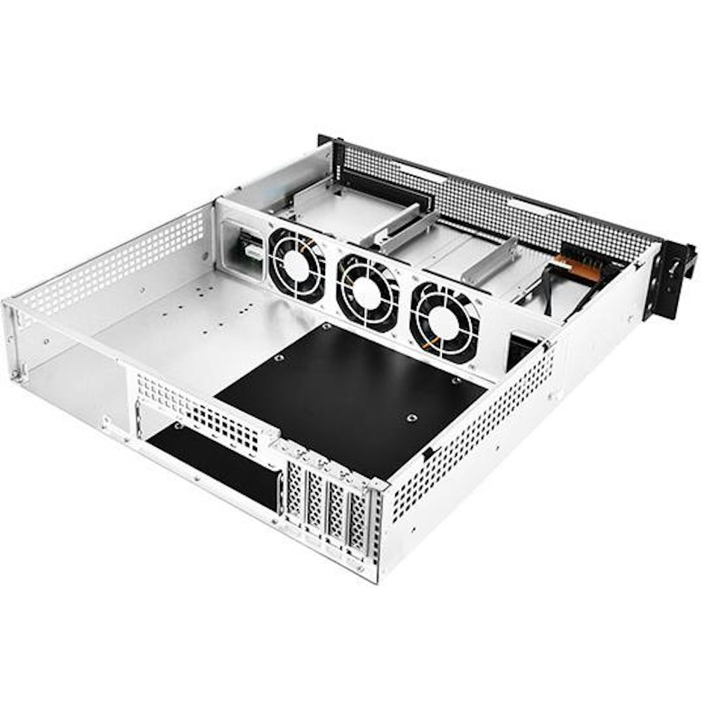 A large main feature product image of SilverStone RM21-304 2U Rackmount Case - Black