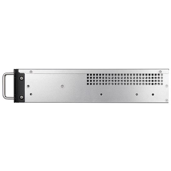 A large main feature product image of SilverStone RM23-502 Mini 2U Rackmount Case