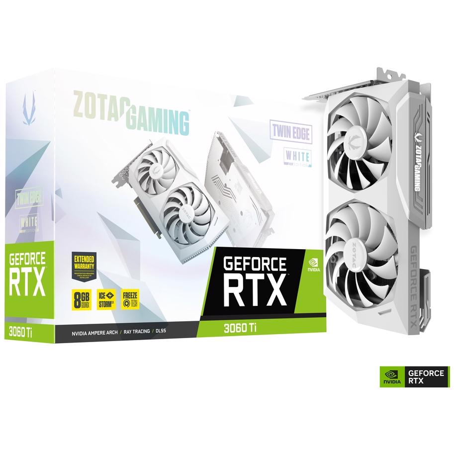 ZOTAC GAMING GeForce RTX 3060 Ti Twin Edge White 8GB GDDR6X | PLE