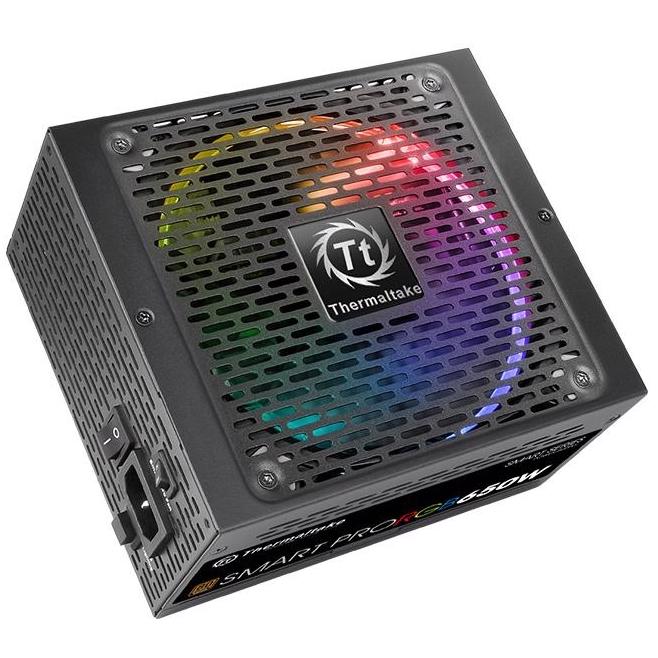 A large main feature product image of Thermaltake Smart Pro RGB - 650W Bronze ATX Modular PSU