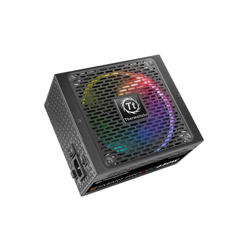 A large main feature product image of Thermaltake Smart Pro RGB - 650W Bronze ATX Modular PSU
