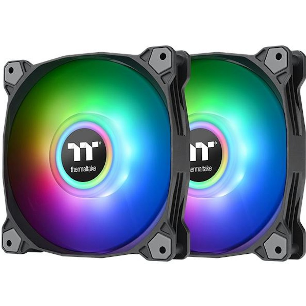 A large main feature product image of Thermaltake Pure Duo 12 ARGB - 120mm Cooling Fan (2 Pack)