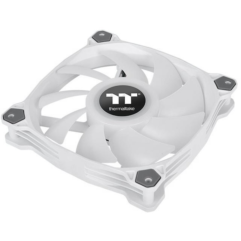 A large main feature product image of Thermaltake Pure Duo 14 ARGB - 140mm Cooling Fan (2 Pack, White)