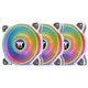 A small tile product image of Thermaltake Riing Quad 12 RGB - 120mm Radiator Fan (3 Pack, White)