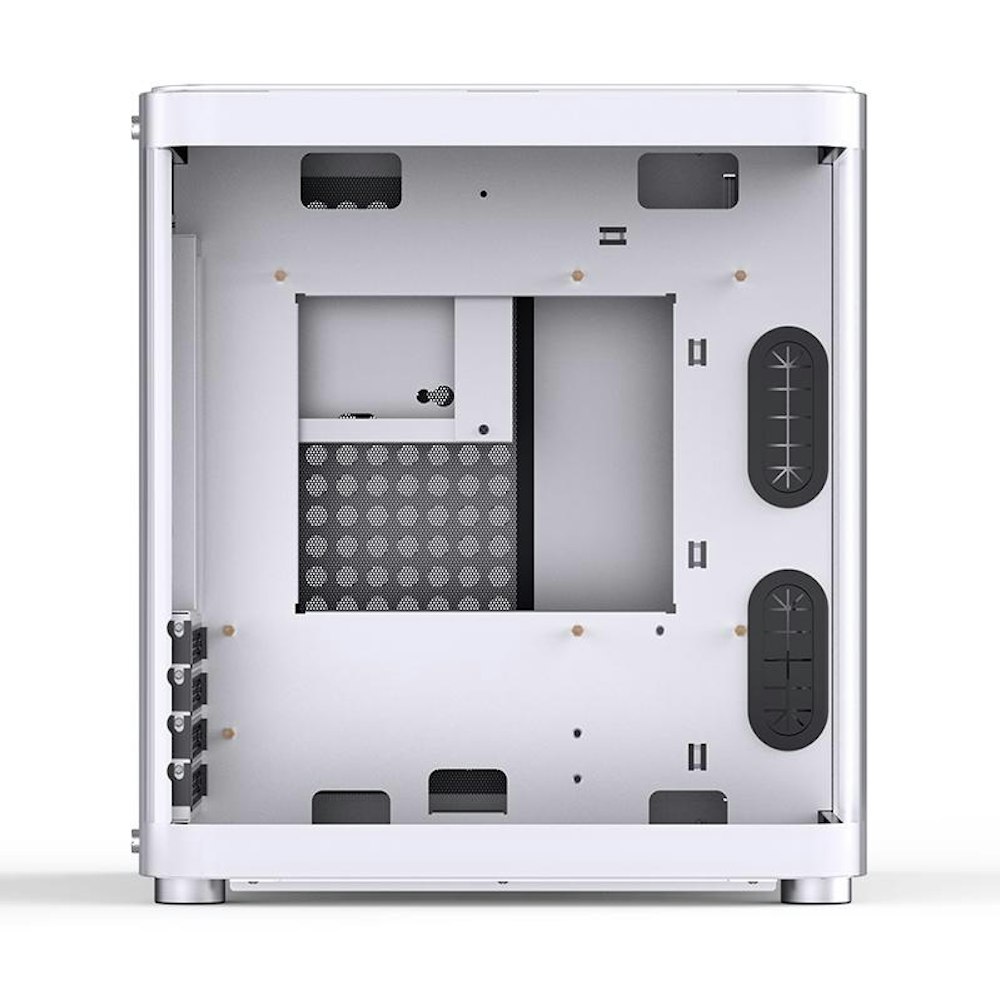 A large main feature product image of Jonsbo TK-1 mATX Case - White