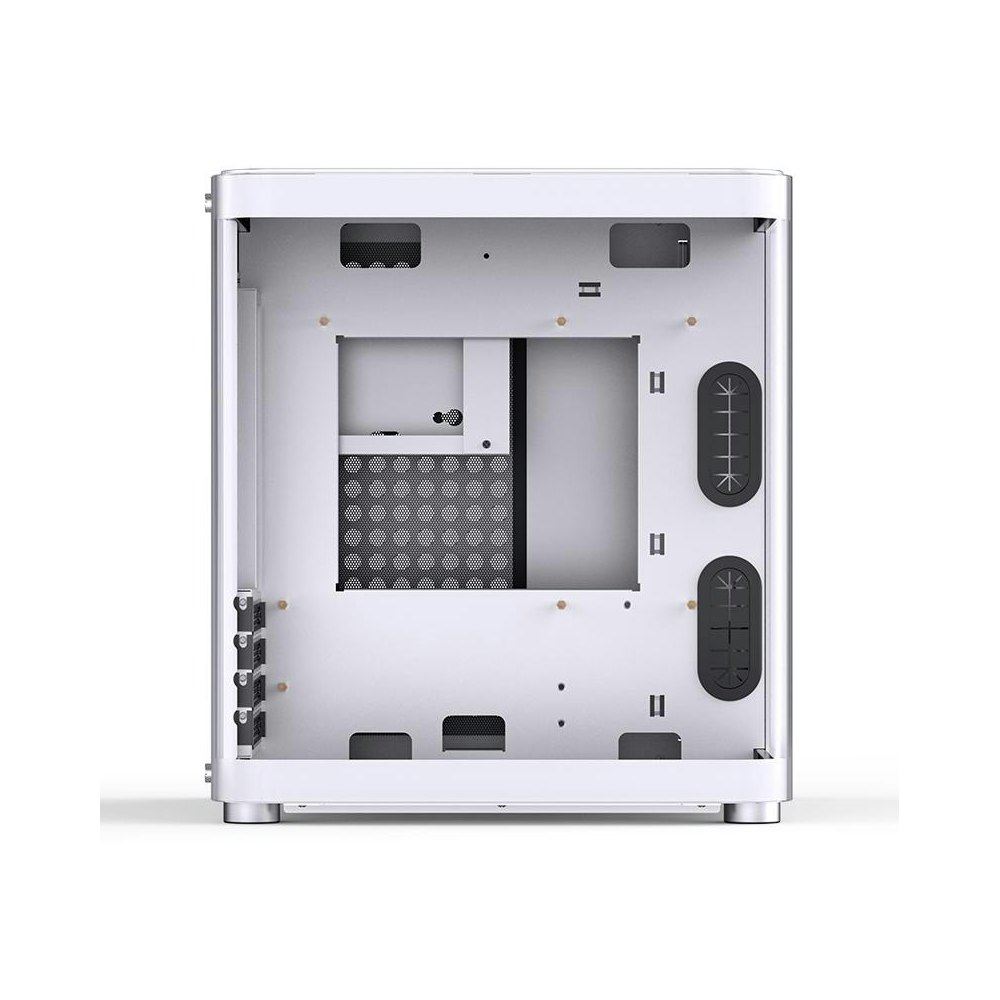 A large main feature product image of Jonsbo TK-1 mATX Case - White