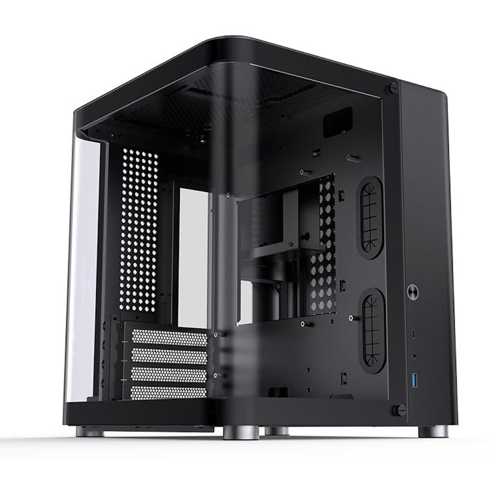 A large main feature product image of Jonsbo TK-1 mATX Case - Black