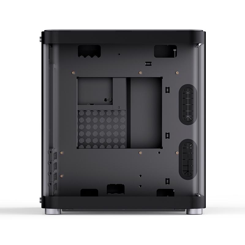 A large main feature product image of Jonsbo TK-1 Micro Tower mATX Case (Black)