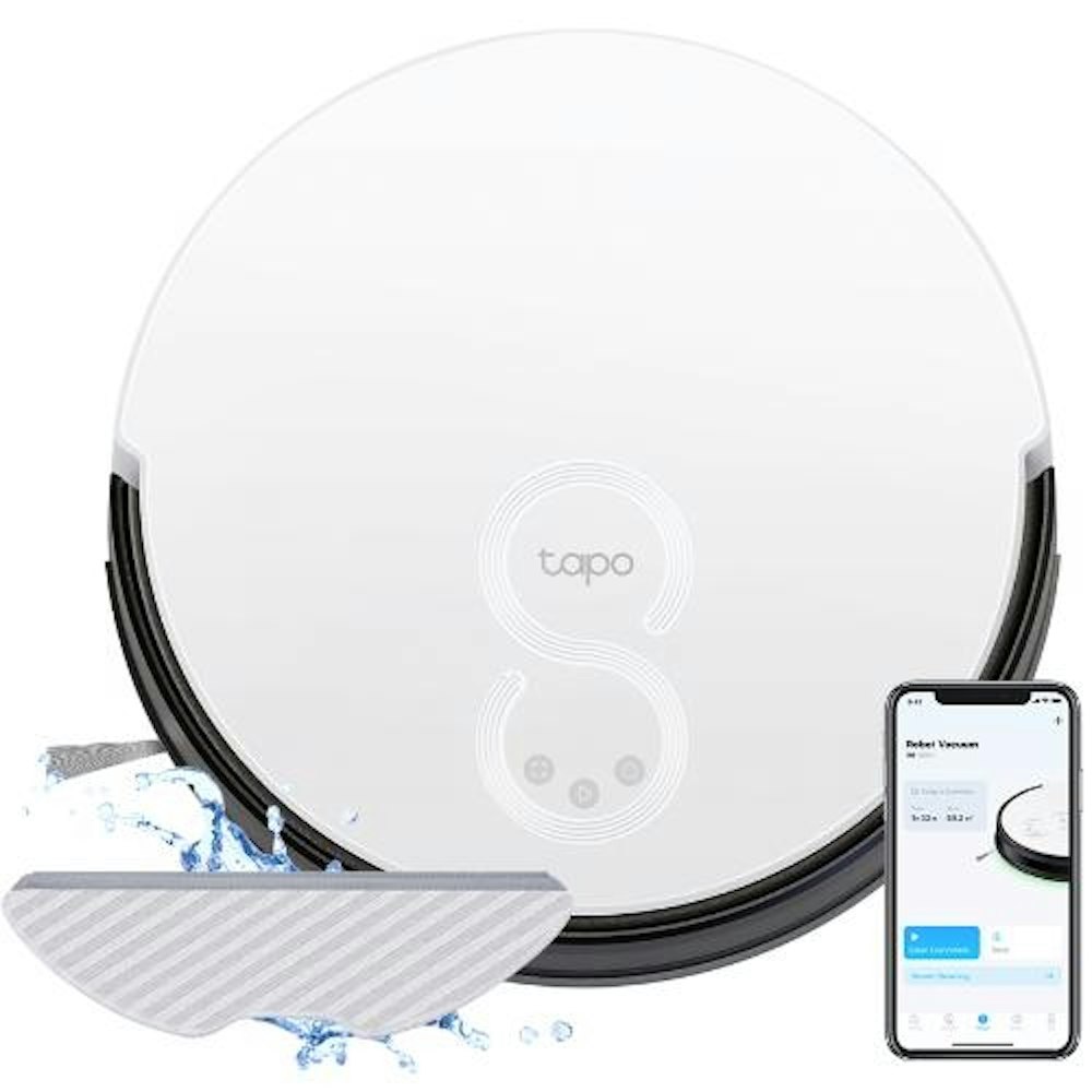 A large main feature product image of TP-Link Tapo RV10 - Robot Vacuum/Mop