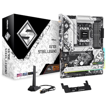 Product image of ASRock X670E Steel Legend AM5 ATX Desktop Motherboard - Click for product page of ASRock X670E Steel Legend AM5 ATX Desktop Motherboard