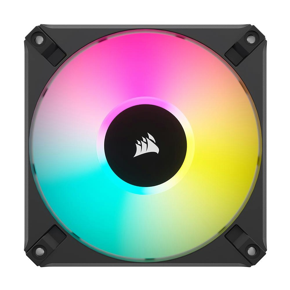 A large main feature product image of Corsair iCUE AF120 RGB ELITE 120mm PWM Fan