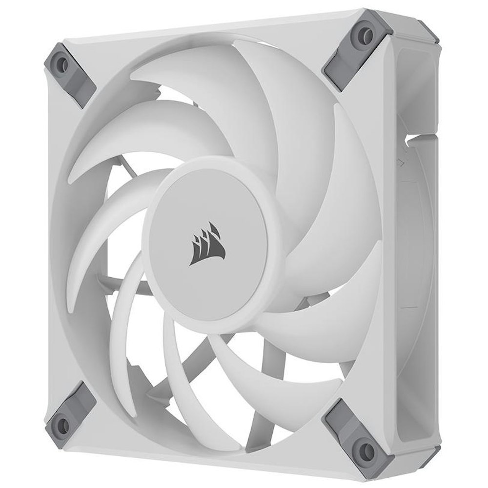 A large main feature product image of Corsair iCUE AF120 RGB ELITE 120mm PWM Fan - White