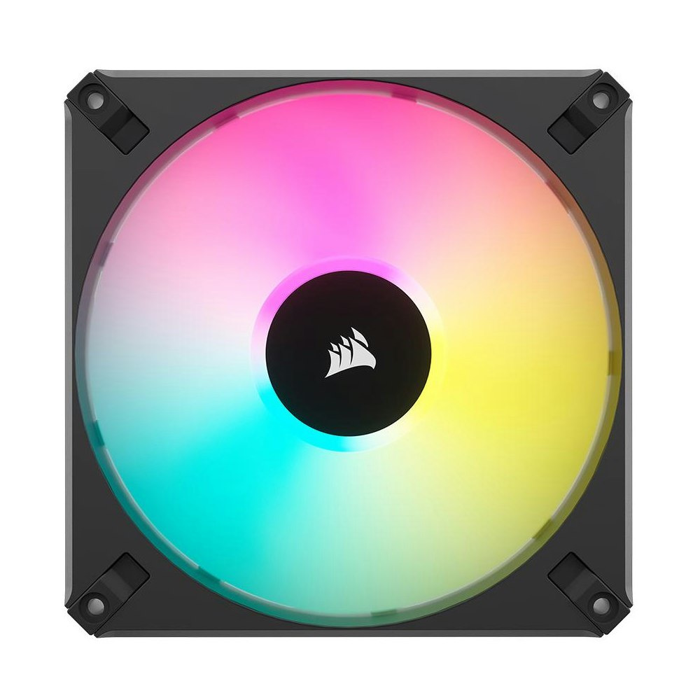 A large main feature product image of Corsair iCUE AF140 RGB ELITE 140mm PWM Dual Fan Kit