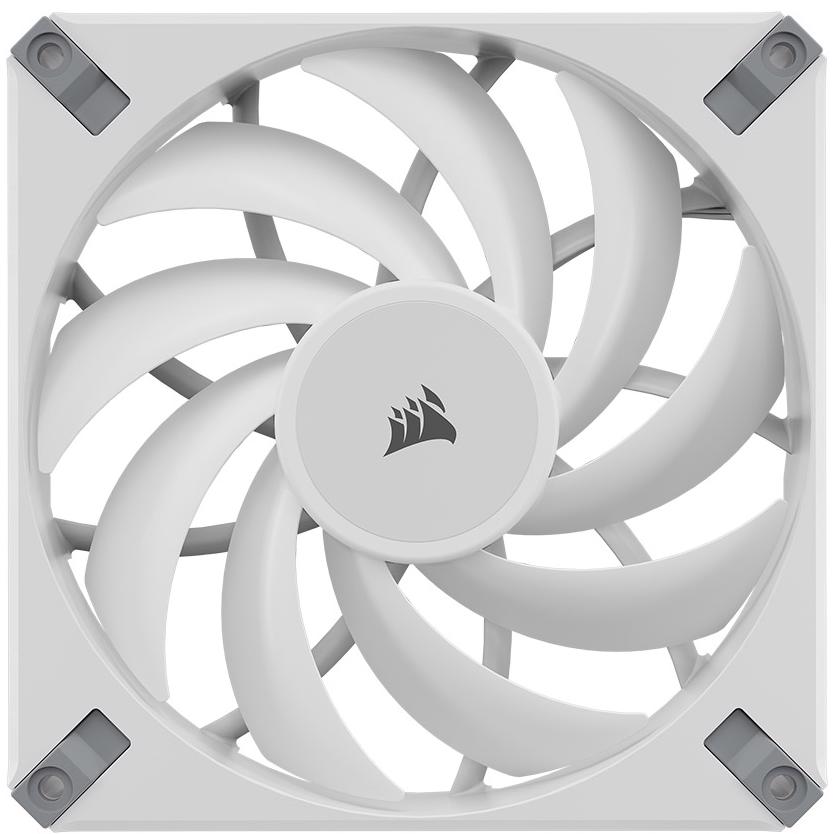 A large main feature product image of Corsair iCUE AF140 RGB ELITE - 140mm PWM Fan (White)